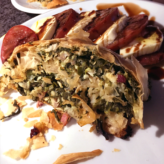 Yufka mit Dorsch und&nbsp;Spinat