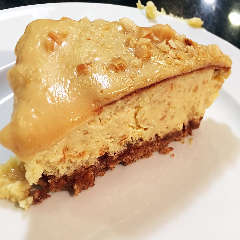 White Chocolate & Salted Caramel&nbsp;Cheesecake