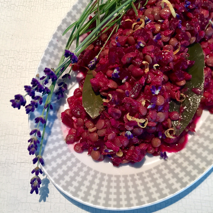 Linsensalat mit Lavendel-Senf&nbsp;Vinaigrette