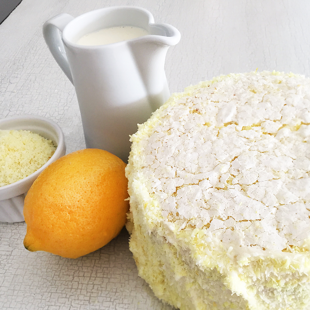 Lemon & Coco Panna Cotta Cake (The Perfect Lemon Cake Nr.&nbsp;10)