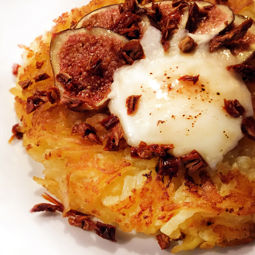 Rösti mit Feigen und&nbsp;Ziegenkäse