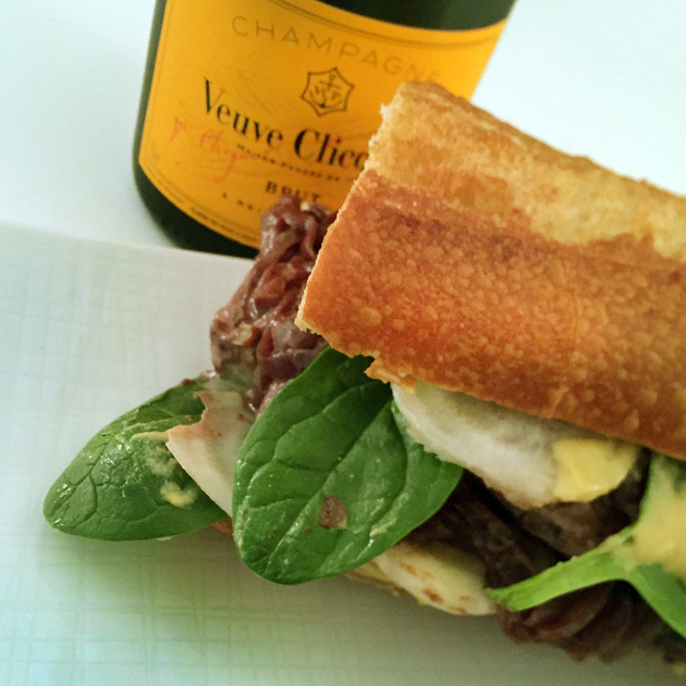 Adieu 2015! Baguette Burger &&nbsp;Champagner