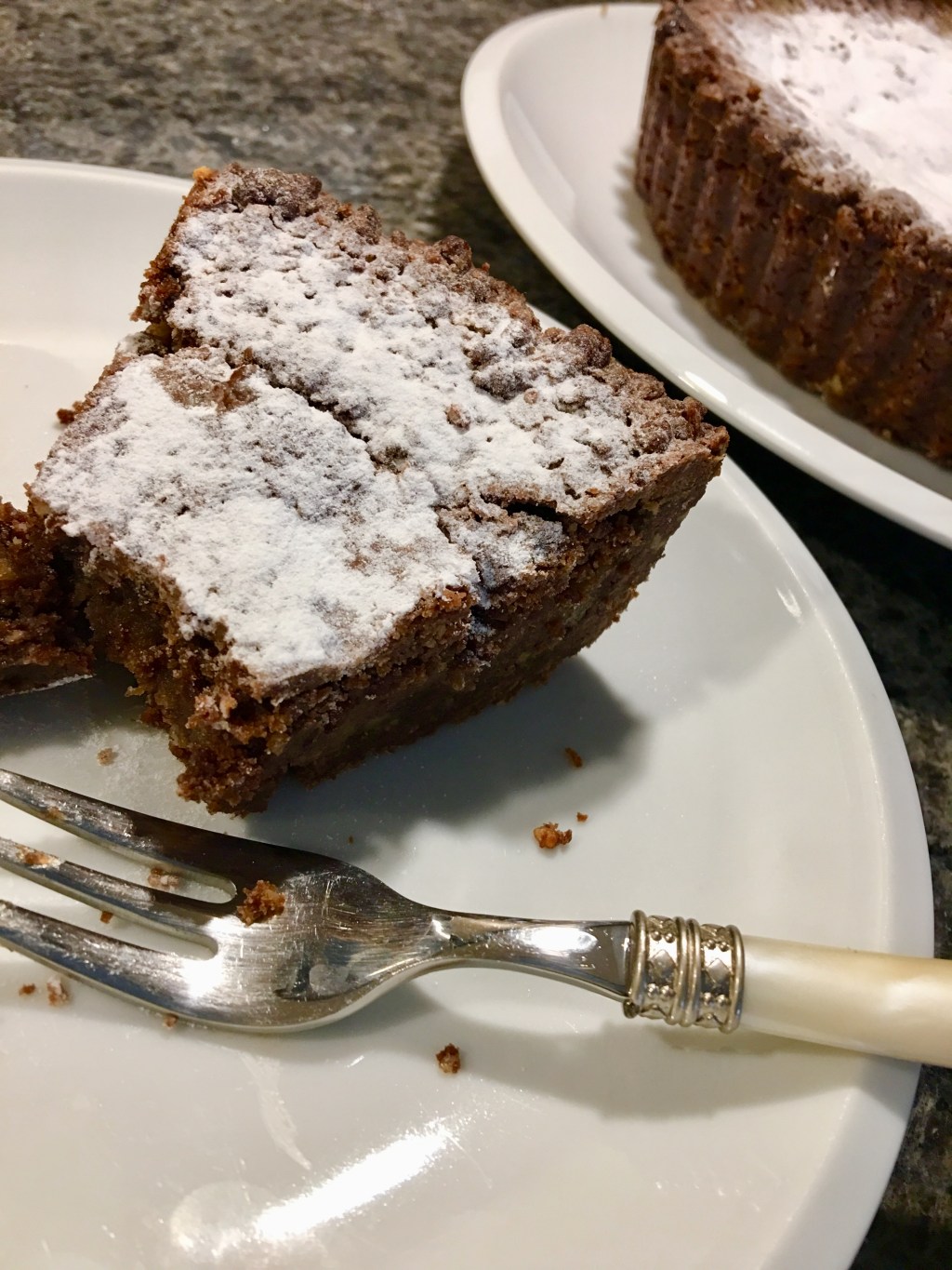 Amazing christmassy crunchy & soft chocolate fudge&nbsp;pie